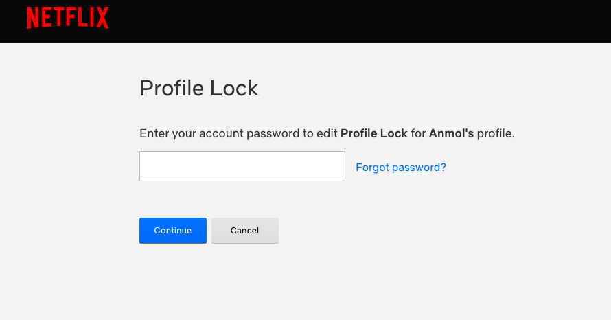 Profile lock