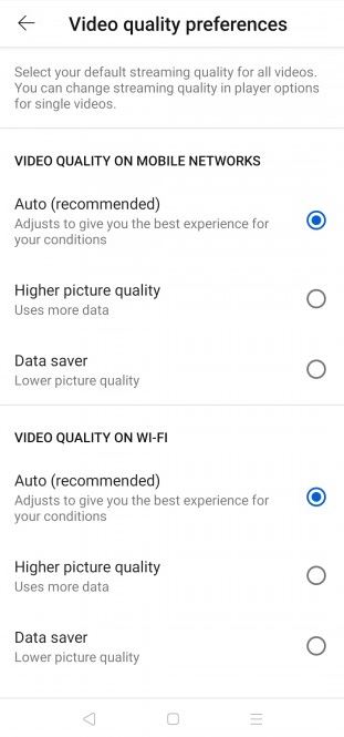 YouTube New Quality Adavance Tab